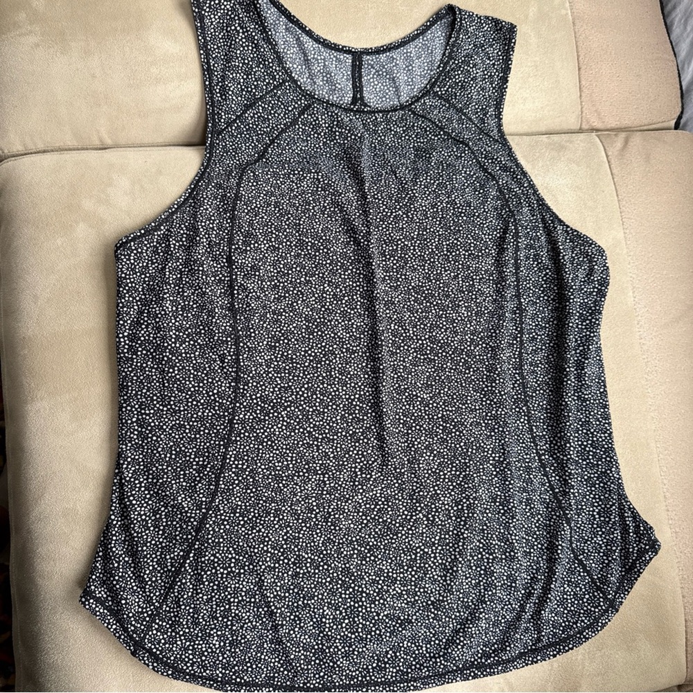LULULEMON SWIFTLY TECH RACERBACK BLACK AND  TANK TOP Large